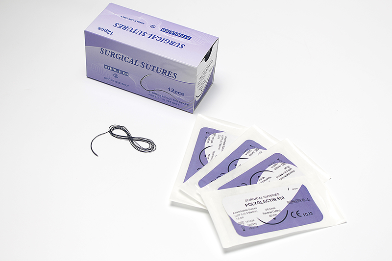 Polyglactin 910 Rapid surgical suture thread with needles