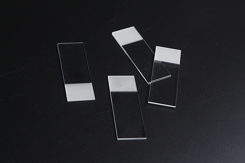 Frosted Microscope Slides,1 End, 1 Side Made From White Glass